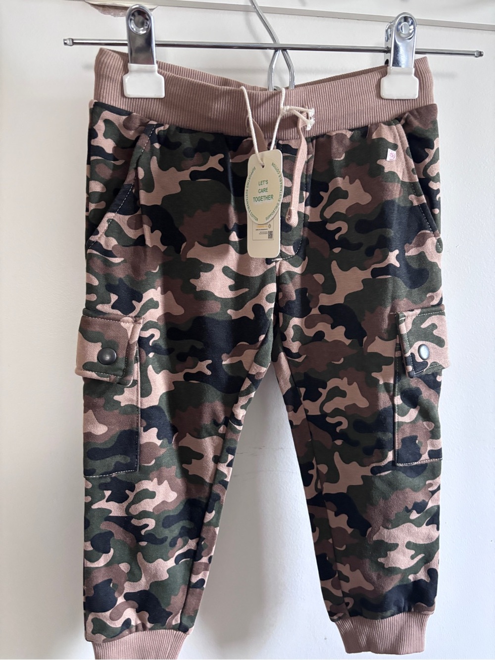 Camo Fleece Cargo Joggers